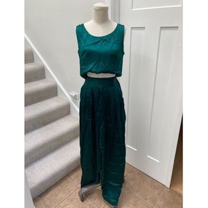NWT VTG Silk Sleepwear Set